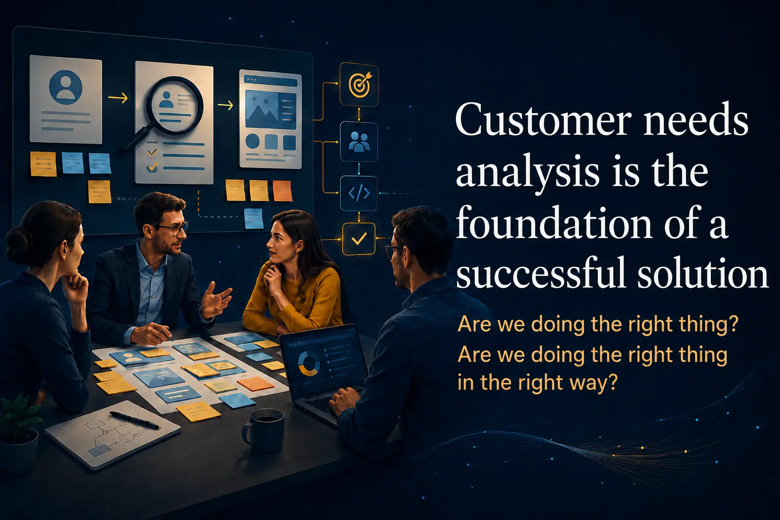 Customer needs analysis is the foundation of a successful solution